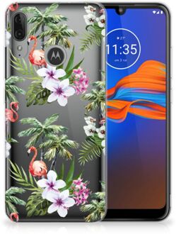 B2Ctelecom TPU Hoesje Motorola Moto E6 Plus Flamingo Palms