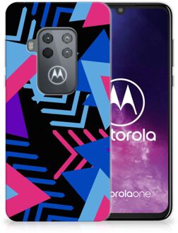 B2Ctelecom TPU Hoesje Motorola One Zoom Funky Triangle