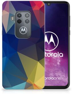 B2Ctelecom TPU Hoesje Motorola One Zoom Polygon Dark