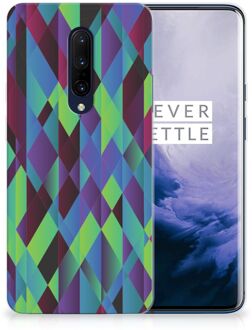 B2Ctelecom TPU Hoesje OnePlus 7 Pro Abstract Green Blue