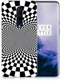 B2Ctelecom TPU Hoesje OnePlus 7 Pro zwart-wit Design Illusie