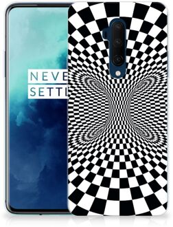 B2Ctelecom TPU Hoesje OnePlus 7T Pro Zwart-Wit Design Illusie