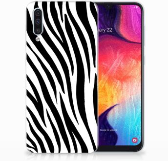 B2Ctelecom TPU Hoesje Samsung Galaxy A50 Design Zebra