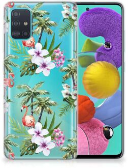 B2Ctelecom TPU Hoesje Samsung Galaxy A51 Flamingo Palms