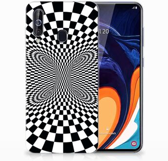 B2Ctelecom TPU Hoesje Samsung Galaxy A60 zwart-wit Design Illusie