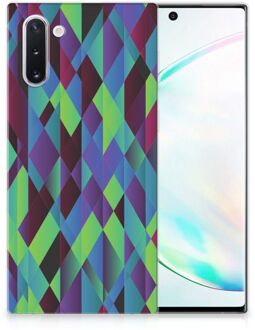 B2Ctelecom TPU Hoesje Samsung Galaxy Note 10 Abstract Green Blue