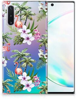 B2Ctelecom TPU Hoesje Samsung Galaxy Note 10 Flamingo Palms