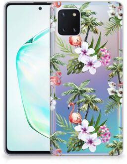 B2Ctelecom TPU Hoesje Samsung Galaxy Note 10 Lite Flamingo Palms