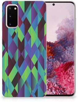 B2Ctelecom TPU Hoesje Samsung Galaxy S20 Abstract Green Blue