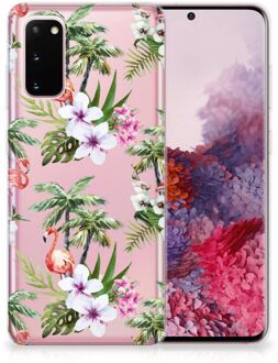 B2Ctelecom TPU Hoesje Samsung Galaxy S20 Flamingo Palms