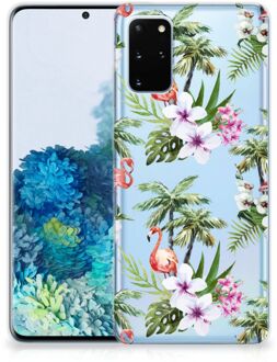 B2Ctelecom TPU Hoesje Samsung Galaxy S20 Plus Flamingo Palms