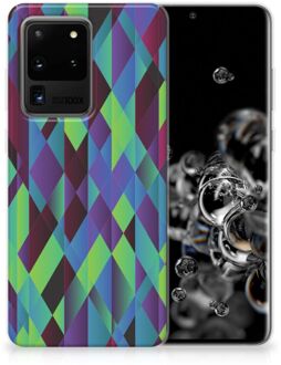 B2Ctelecom TPU Hoesje Samsung Galaxy S20 Ultra Abstract Green Blue