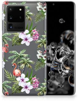 B2Ctelecom TPU Hoesje Samsung Galaxy S20 Ultra Flamingo Palms