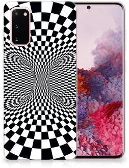 B2Ctelecom TPU Hoesje Samsung Galaxy S20 Zwart-Wit Design Illusie