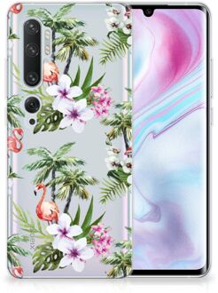 B2Ctelecom TPU Hoesje Xiaomi Mi Note 10 Pro Flamingo Palms