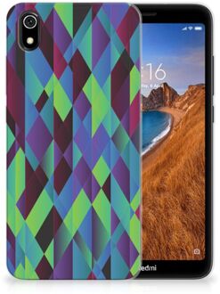 B2Ctelecom TPU Hoesje Xiaomi Redmi 7A Abstract Green Blue