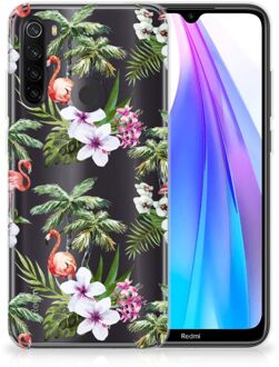 B2Ctelecom TPU Hoesje Xiaomi Redmi Note 8T Flamingo Palms