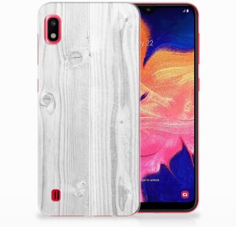 B2Ctelecom TPU Silicone Back Cover Samsung Galaxy A10 Design White Wood