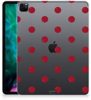 B2Ctelecom TPU Silicone Backcase iPad Pro 12.9 (2020) | iPad Pro 12.9 (2021) Back Cover Kersen met transparant zijkanten