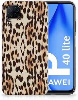 B2Ctelecom TPU Silicone Hoesje Huawei P40 Lite Telefoonhoesje Leopard