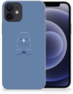 B2Ctelecom TPU Silicone Hoesje iPhone 12 | 12 Pro (6.1") Telefoonhoesje Baby Rhino