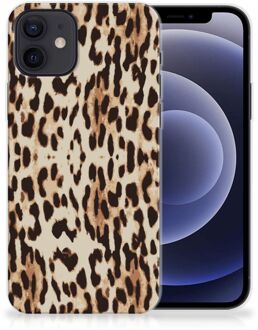 B2Ctelecom TPU Silicone Hoesje iPhone 12 | 12 Pro (6.1") Telefoonhoesje Leopard