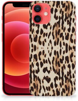 B2Ctelecom TPU Silicone Hoesje iPhone 12 Mini Telefoonhoesje Leopard