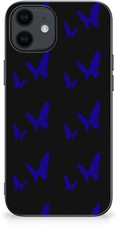 B2Ctelecom TPU Silicone Hoesje iPhone 12 Pro | 12 (6.1") Telefoonhoesje met Zwarte rand Vlinder Patroon