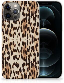 B2Ctelecom TPU Silicone Hoesje iPhone 12 Pro Max Telefoonhoesje Leopard