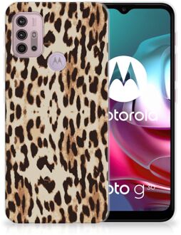 B2Ctelecom TPU Silicone Hoesje Motorola Moto G30 | G10 Telefoonhoesje Leopard