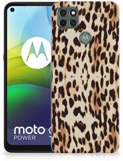 B2Ctelecom TPU Silicone Hoesje Motorola Moto G9 Power Telefoonhoesje Leopard