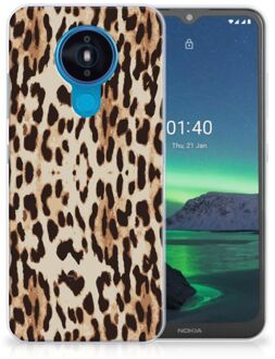 B2Ctelecom TPU Silicone Hoesje Nokia 1.4 Telefoonhoesje Leopard