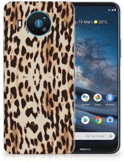 B2Ctelecom TPU Silicone Hoesje Nokia 8.3 Telefoonhoesje Leopard