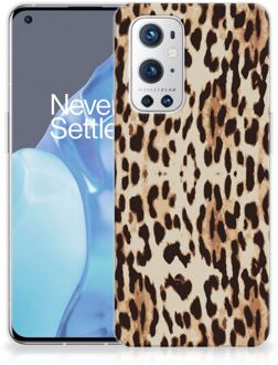 B2Ctelecom TPU Silicone Hoesje OnePlus 9 Pro Telefoonhoesje Leopard