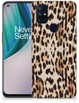 B2Ctelecom TPU Silicone Hoesje OnePlus Nord N10 5G Telefoonhoesje Leopard