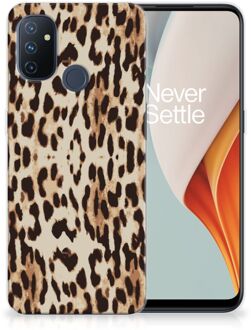 B2Ctelecom TPU Silicone Hoesje OnePlus Nord N100 Telefoonhoesje Leopard