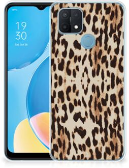 B2Ctelecom TPU Silicone Hoesje OPPO A15 Telefoonhoesje Leopard