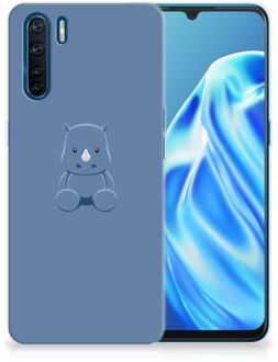 B2Ctelecom TPU Silicone Hoesje OPPO A91 Telefoonhoesje Baby Rhino