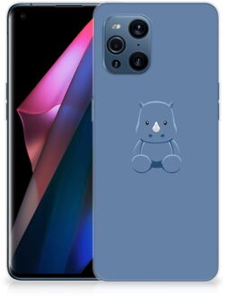 B2Ctelecom TPU Silicone Hoesje OPPO Find X3 | X3 Pro Telefoonhoesje Baby Rhino