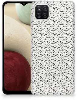 B2Ctelecom TPU Silicone Hoesje Samsung Galaxy A12 Telefoonhoesje Stripes Dots