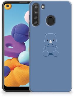 B2Ctelecom TPU Silicone Hoesje Samsung Galaxy A21 Telefoonhoesje Baby Rhino