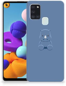 B2Ctelecom TPU Silicone Hoesje Samsung Galaxy A21s Telefoonhoesje Baby Rhino