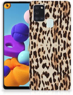 B2Ctelecom TPU Silicone Hoesje Samsung Galaxy A21s Telefoonhoesje Leopard