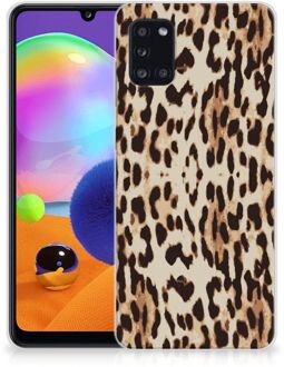 B2Ctelecom TPU Silicone Hoesje Samsung Galaxy A31 Telefoonhoesje Leopard