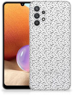 B2Ctelecom TPU Silicone Hoesje Samsung Galaxy A32 4G Telefoonhoesje Stripes Dots