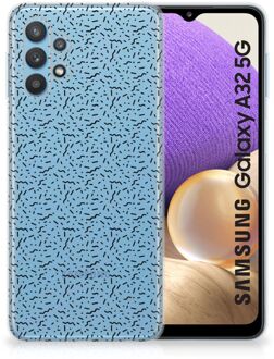 B2Ctelecom TPU Silicone Hoesje Samsung Galaxy A32 5G Telefoonhoesje Stripes Dots