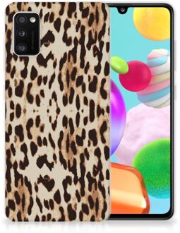 B2Ctelecom TPU Silicone Hoesje Samsung Galaxy A41 Telefoonhoesje Leopard