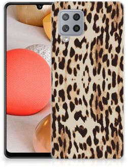 B2Ctelecom TPU Silicone Hoesje Samsung Galaxy A42 Telefoonhoesje Leopard