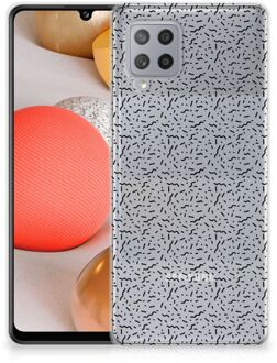 B2Ctelecom TPU Silicone Hoesje Samsung Galaxy A42 Telefoonhoesje Stripes Dots