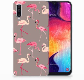 B2Ctelecom TPU silicone Hoesje Samsung Galaxy A50  Flamingo